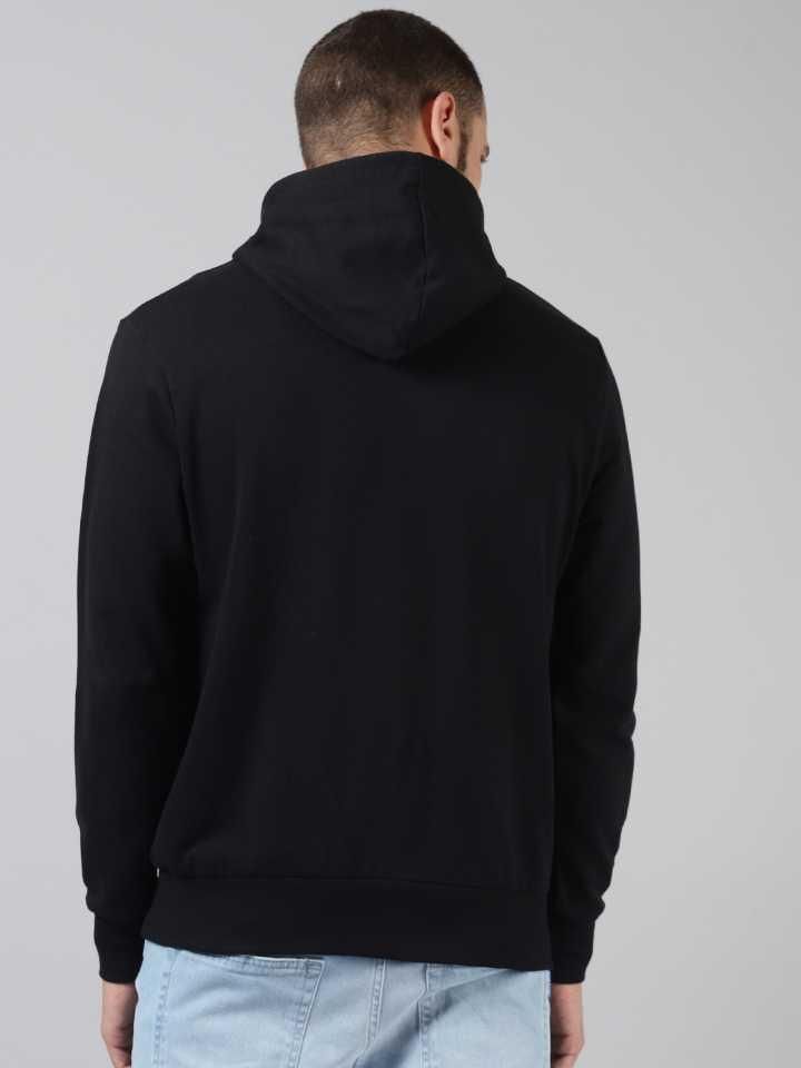 Cotton Solid Hoodie Jacket