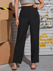 Elegante grau-schwarze Lycra-Hosenkombination für Damen