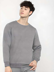 Cotton Solid Full Sleeves Regular Fit Mens Sweatshirt