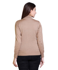 Women's Solid Woolen Full Sleeves Sweater