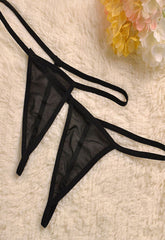 Schwarzer unsichtbarer G-String