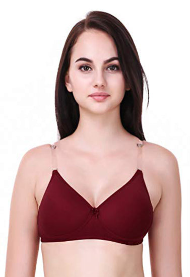 Daily wear maroon comfort bra ( PK Of 2)