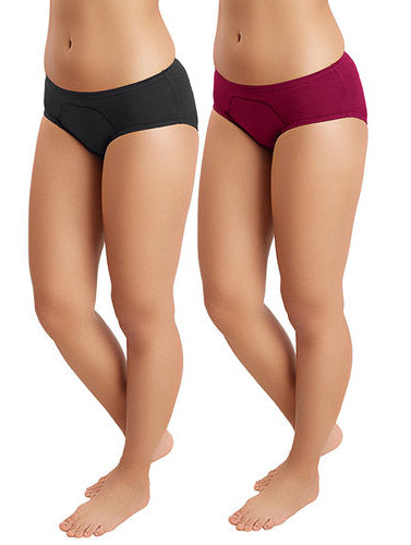 Everyday Plain Plus Size Two Bottoms + 1 Free Bra