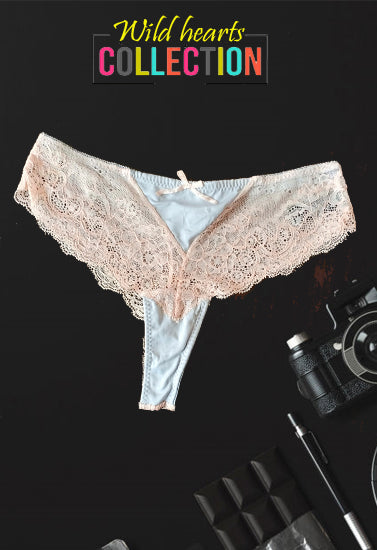 Eyelash All Over Visible Embroidery Lace 2 Piece Panties(sold out)