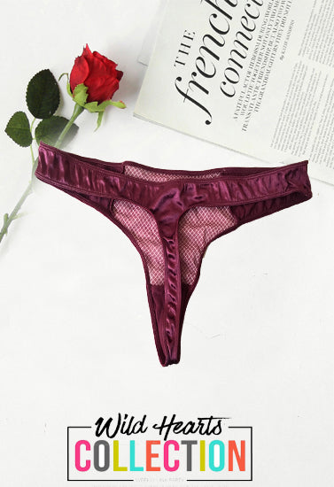 Fredericks Two Tones Perfect Purple Tanga in XL + 1 kostenloser BH (ausverkauft)