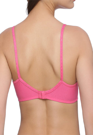 "Hushh" Magenta Comfy Plus Size Regular Use Bra