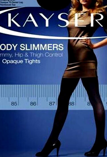 KAYSER Black Body Slimmer Sheer Support Pantyhose