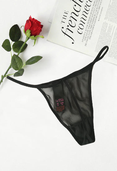 Lasenza – Schwarzer transparenter Stringtanga