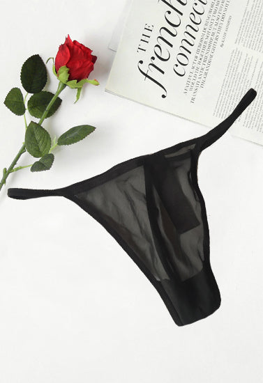 Lasenza – Schwarzer transparenter Stringtanga