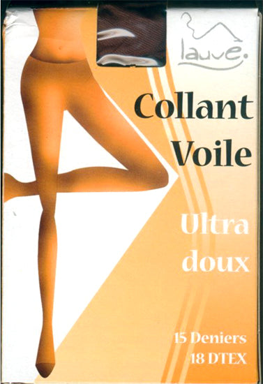 Lauve Collant Voile 18 Deniers Avec Gousset Transparente Strumpfhose