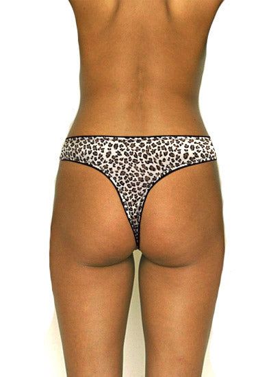 Tanga-Höschen mit Leopardenmuster