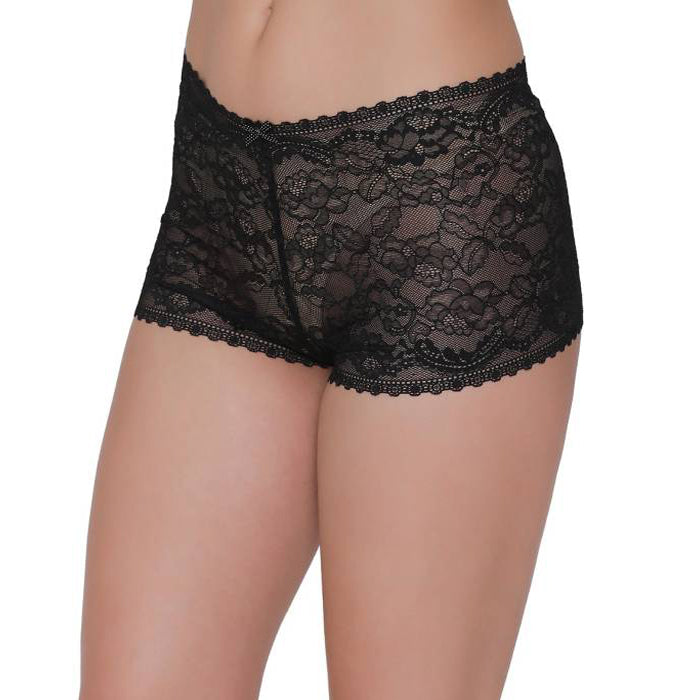 Schöne sexy Boyshort mit Blumenspitze