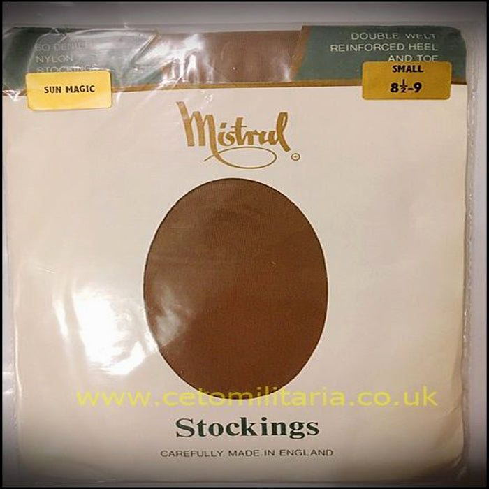 Mistral 60Denier Double Welt Reinforced Heel & Toe Stockings(sold out)