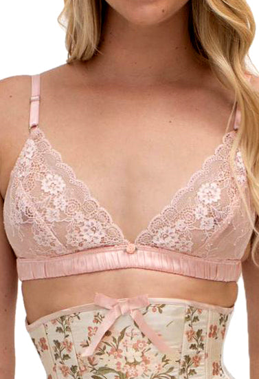 New Fashionable Baby Pink Lace Bralette