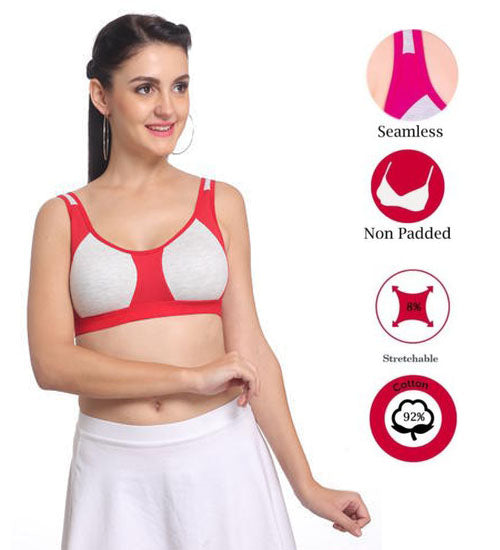 "Non" padded medium impact Sports bra ( 2 Pack )