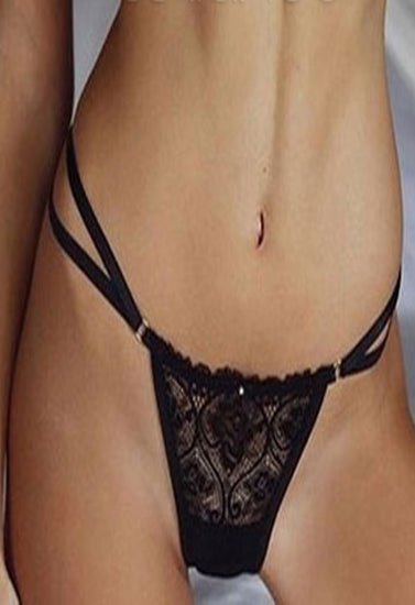 PLAYBOY Netted Lace Double String Bikini Panty