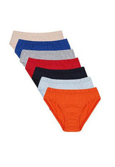 Plain Comfy Pack Of Seven Bikini Briefs