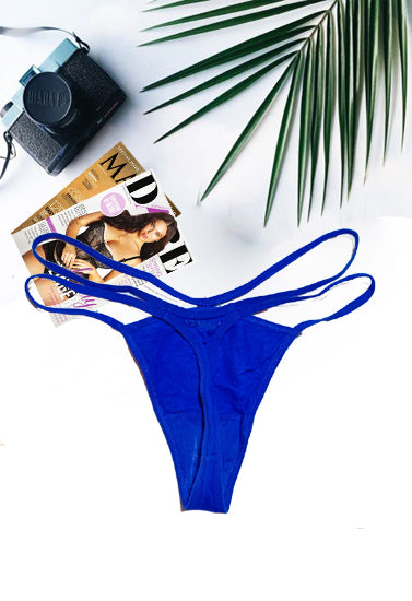 Royal Blue Strapped G-String