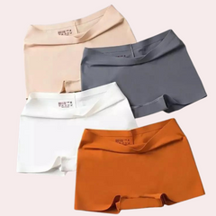 Women's Seamless Ice Silk Boyshorts Panties (4pcs)