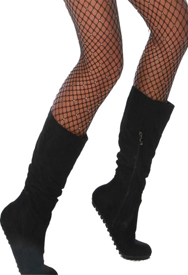 Secret Glitter Black Fishnet Stockings Tight