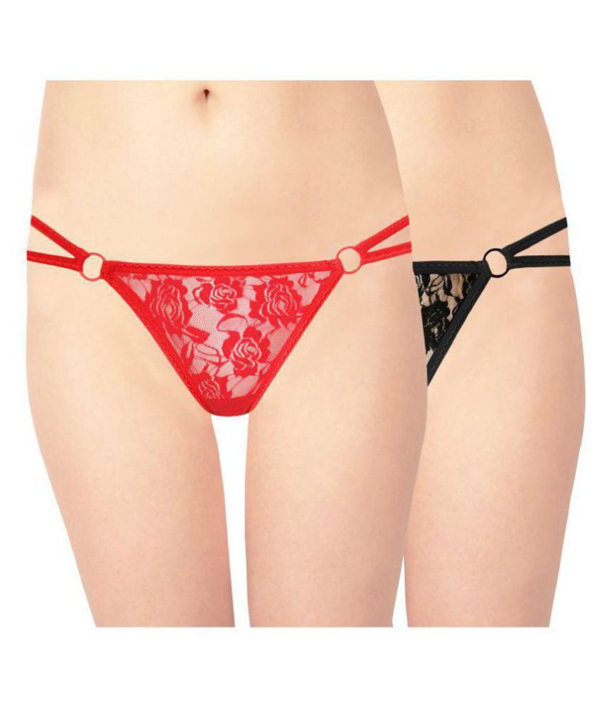 Damen-Strings und Tangas aus Spitze (2er-Pack)