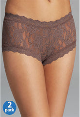 Sensual Brown Lace 2 Piece Panties