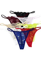 Sexy G-String Thong Panty Underwear Pack Of 5