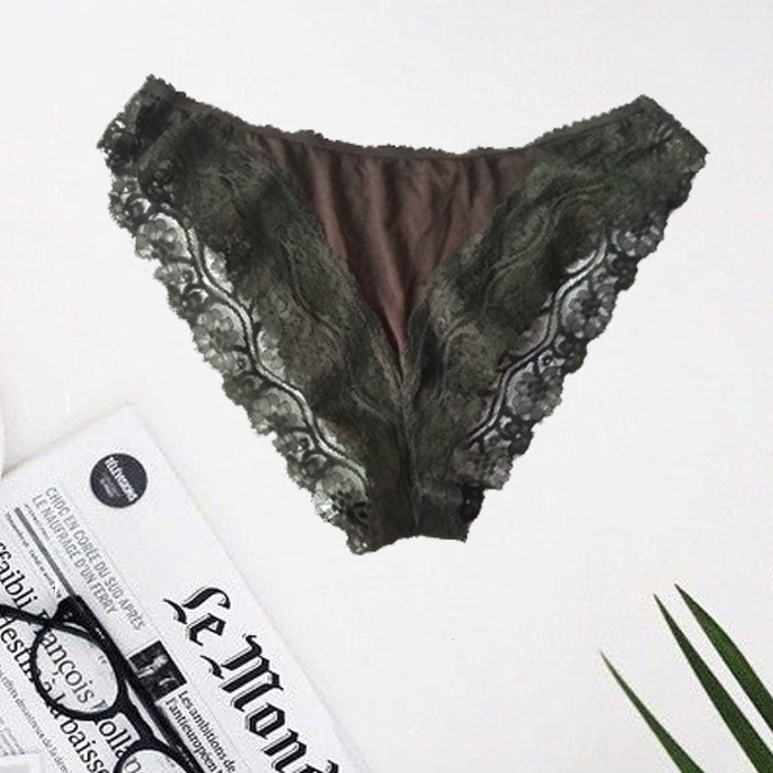 Snazzy Black Lace Trim Hipster Panty(Sold Out)