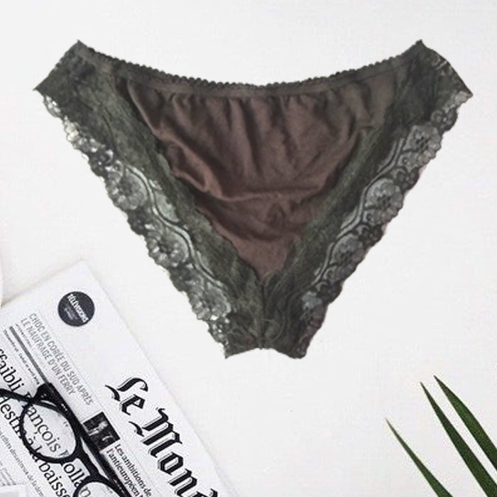 Snazzy Black Lace Trim Hipster Panty(Sold Out)