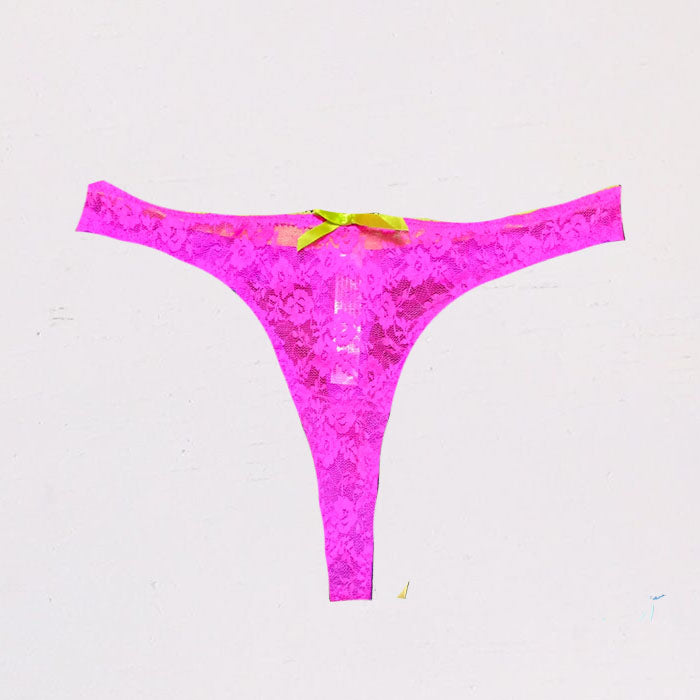 Snazzy Pink & Purple Sexy Luxurious Thong(sold out)