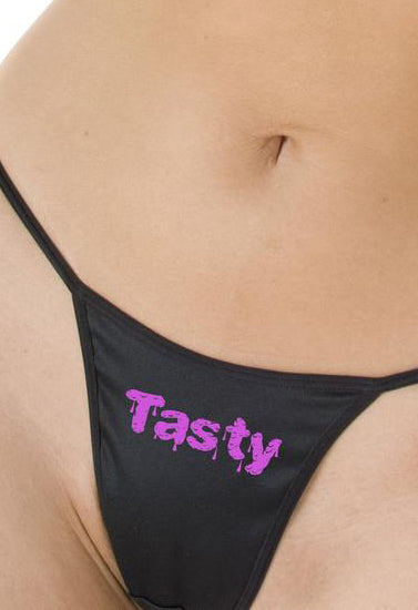 Lecker bedruckter G-String-Tanga