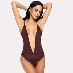 Chic and Comfy Sheer Nightwear Bodysuit