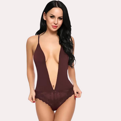 Chic and Comfy Sheer Nightwear Bodysuit