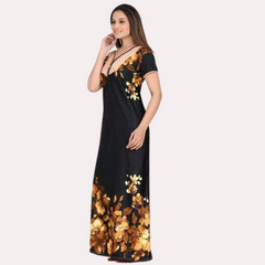 Satin Maxi-Nachthemd für Damen