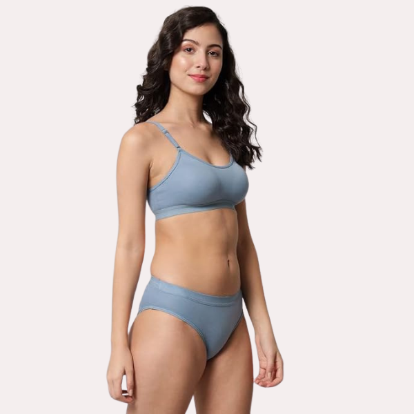 Bügelloses Sport-BH-Höschen-Set für Damen