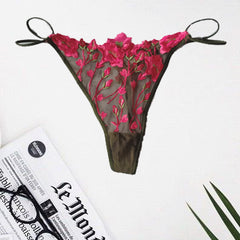 Wacoal Pinkish Thread Embroidery Lace G-String(sold out)