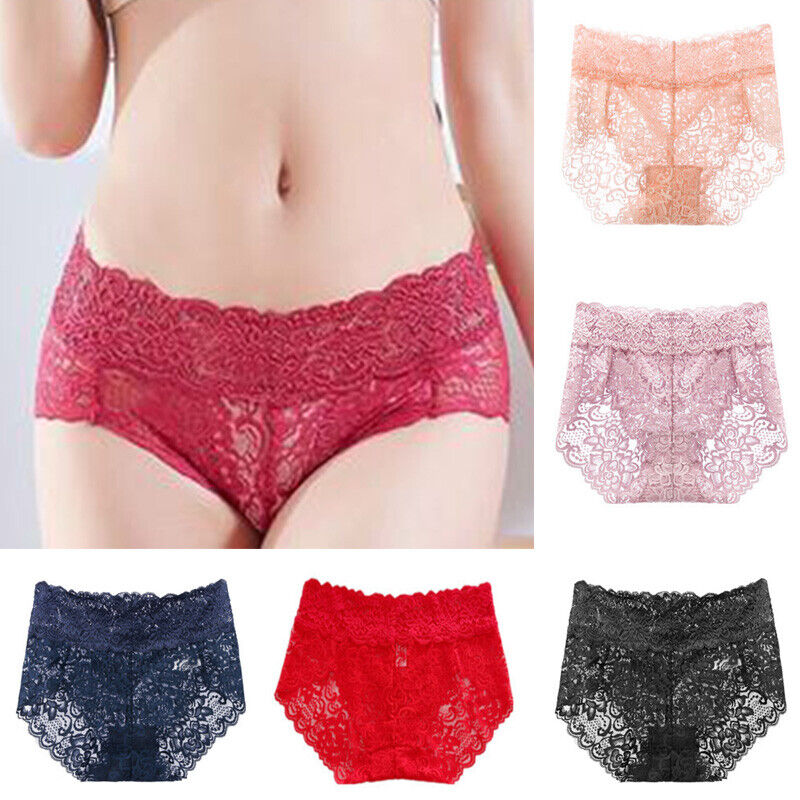 Sexy Lace High Waist Underwear Pack (of 5)