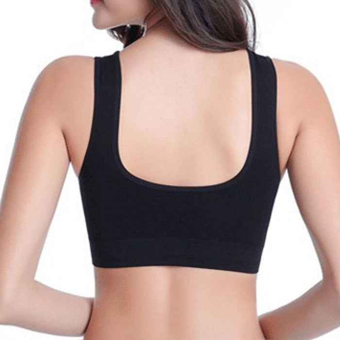 "Women" VELFORM Black Non padded Sports Bra