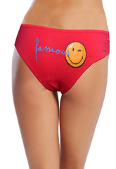 Women's Smiley World Cotton Comfort Bikini Panty PK Of 2