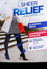 Warner's Sheer Relief For Active Legs Travel Support Pantyhose