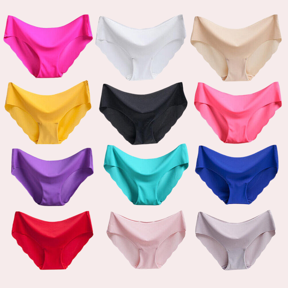 Nahtlose Boyshorts in Unifarbe für Damen, 6er-Pack