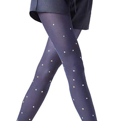 Zephyrs Shinny Studs Polka Dot Designer-Strumpfhose (Ausverkauft)