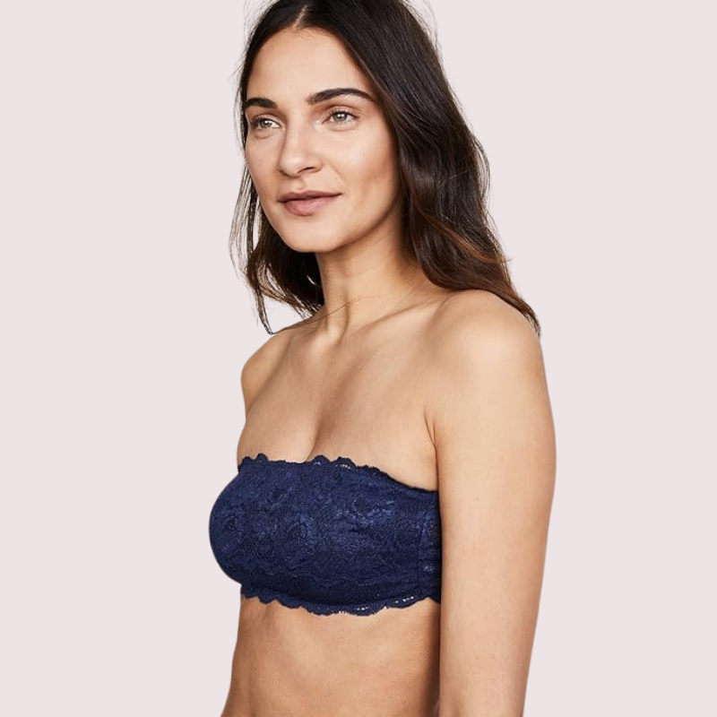 Sexy Tube-Bandeau-BH-Top in auffälligem Kobalt