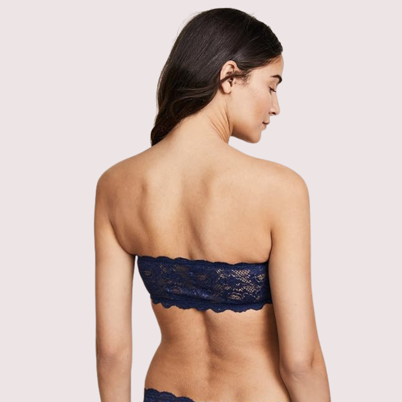 Sexy Tube-Bandeau-BH-Top in auffälligem Kobalt