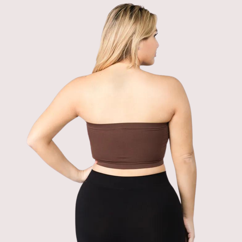 2er-Pack sexy Tube-Bandeau-BH-Tops für Damen