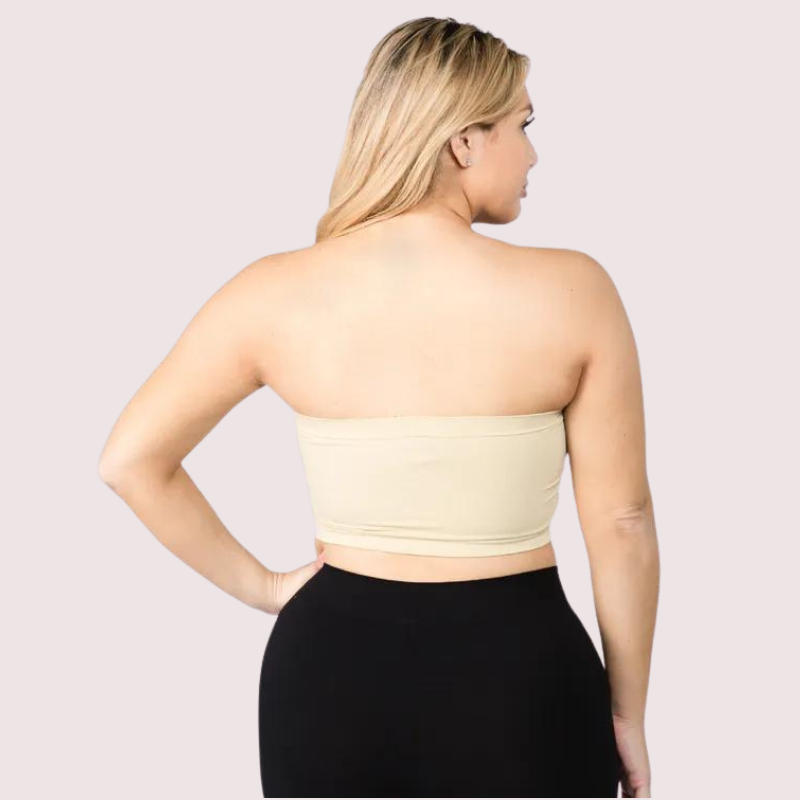 2er-Pack sexy Tube-Bandeau-BH-Tops für Damen