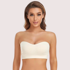 Sexy weißes Bandeau-Tube-BH-Top