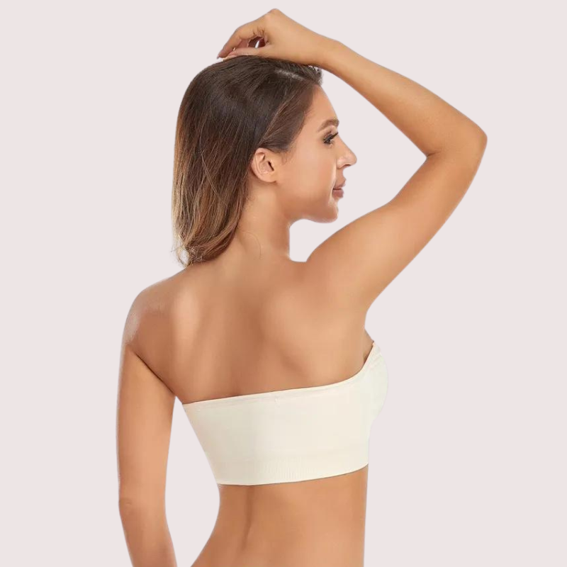 Sexy weißes Bandeau-Tube-BH-Top