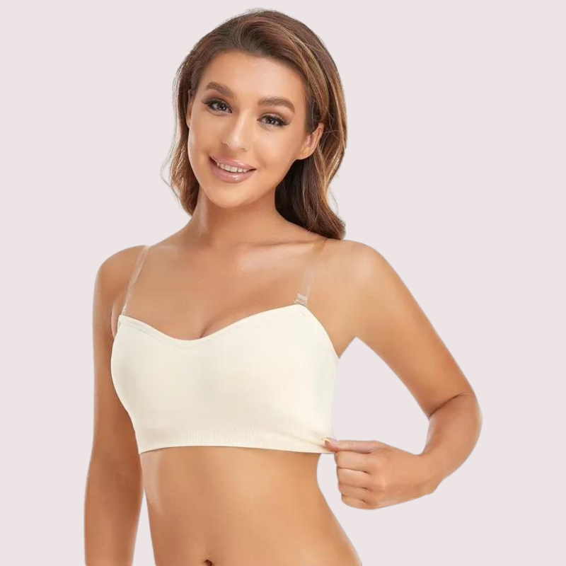 Sexy White Tube Bandeau Bra Top