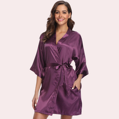 Lavish Silk Robe, Perfect for Evening Soirées